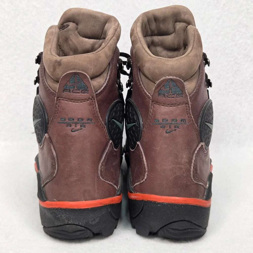 Vtg‎ Nike ACG Zoom Air Hiking Boots Mens 8.5 Brown Leather Vintage Rugged Y2K